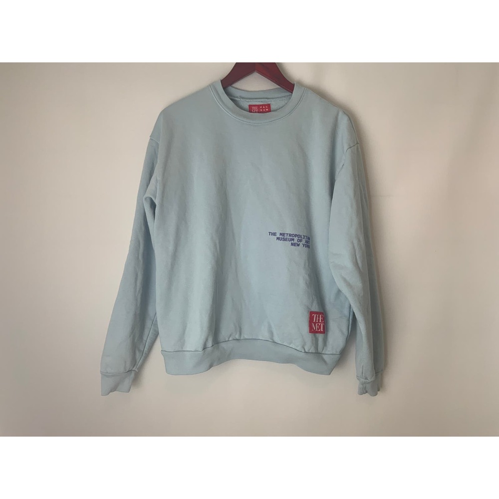 The Met PacSun Museum of Art Crew Neck Sweatshirt Blue M Medium New York